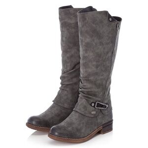 Rieker 94652 Fabrizia Synthetic Leather Tall Water Resistant Boot Size‎ 37